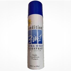 Condition 3-in-1 Maximum Hold Max Hold Hairspray w/ Sunscreen, Unscented 7oz